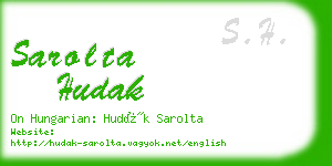 sarolta hudak business card